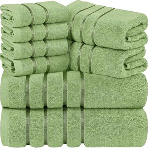 Selbro ® Luxueuze Handdoekenset van Zachte Katoen en Viscose voor Badkamercomfort