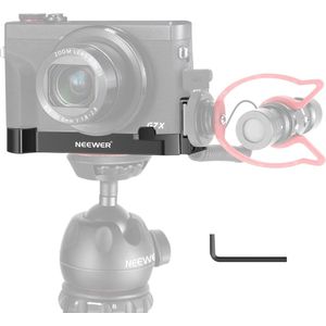 Neewer® - G7X Mark III Camerabasishouder - Geschikt voor Canon G7X Mark II- en III Camera's met Microfoon Lichtkoude Schoenverlengingshouder - Onderste 1/4 inch Statiefhouder - vlog - Accessoires voor Livestreams