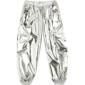 Koton - Broek - Zilver - Tapered - Lang/maxi - Metallic Look
