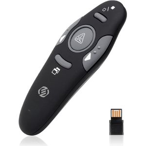 Equivera Draadloze Presenter - Presentatie Klikker - Wireless Presenter - Powerpoint Afstandsbediening - Laser Pointer - Afstandsbediening - Voor Presentaties