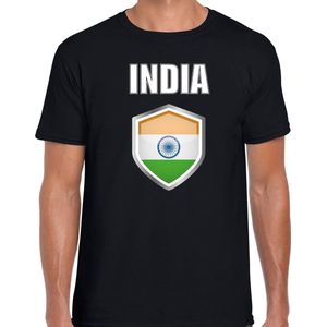 India landen t-shirt zwart heren - Indiaanse landen shirt / kleding - EK / WK / Olympische spelen India outfit XL