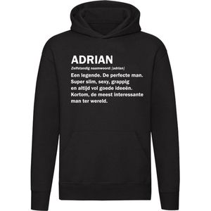 Adrian grappige Hoodie - verjaardag - jarig - slim - grappig - cadeau - unisex - trui - sweater - capuchon