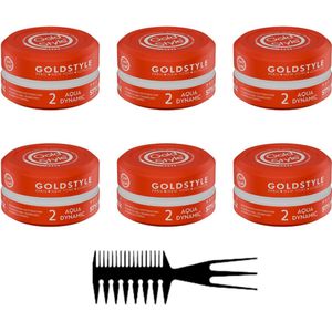 Gold Style Haar Wax Gold Nummer 02 AQUA DYNAMIC 6 stuks - Styling Haar Wax - Haar Wax Mannen