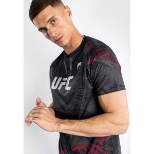 UFC Venum Authentic Fight Week 2.0 Performance T-shirt Zwart Rood - XL