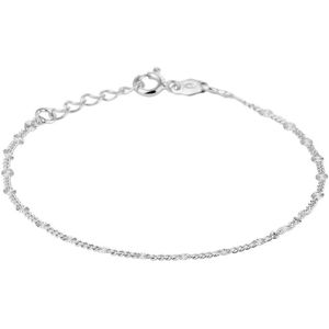 Zilver gerhodineerd enkelbandje 2,3 mm 24 + 2 cm 1329651