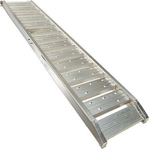 Datona® - Aluminium oprijplaat - extra sterk 240 cm oprijgoot oprijhelling