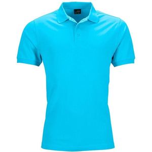 James and Nicholson Heren Elastisch Piqué Poloshirt (Turquoise)