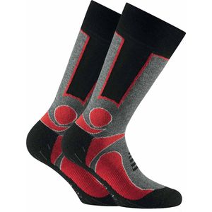 Rohner - Huissokken - Grijs/Rood/Zwart - 2 Pack