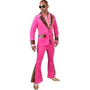 Magic By Freddy's - Pooier Kostuum - Pooier Pinkie Pim - Man - Roze - Small - Carnavalskleding - Verkleedkleding