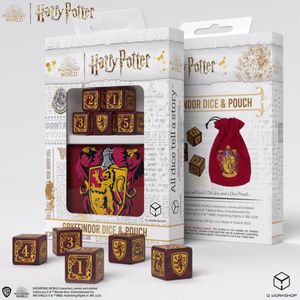 Harry Potter: Gryffindor Dice & Pouch (5ST) - Accessoires