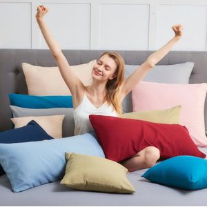 Boraboi® Kussensloop Set van 2 Antraciet Microvezel Kussenslopen 40 x 80 cm, Hypoallergeen en Ademend