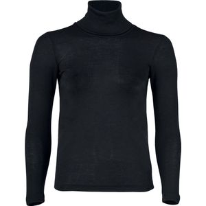 Engel Natur Heren Coltrui Bio Merino Wol - Zijde GOTS zwart 54/56XL