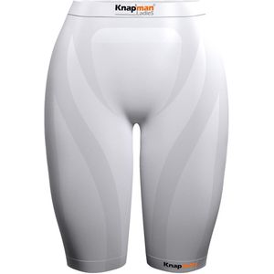 Knapman Ladies Zoned Compression Short 45% Wit | Compressiebroek (Liesbroek) voor Dames | Maat L