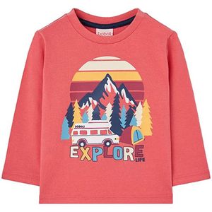Boboli Knit T-shirt Met Lange Mouwen Rood 6 Years Jongens,Meisjes
