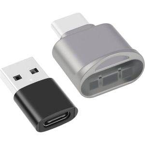 **Allecto plus - SD-kaartlezer, USB C Micro SD-kaartlezer, compatibel met MacBook, Samsung Galaxy - Snelle gegevensoverdracht**