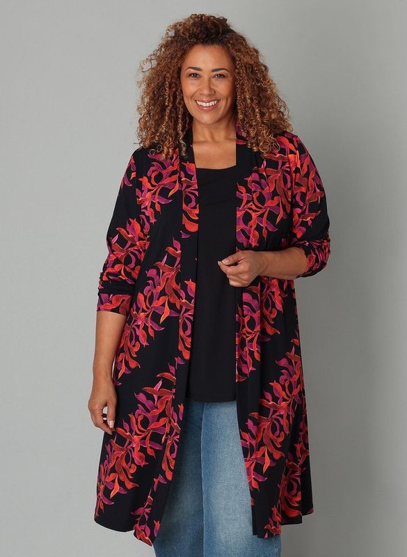 Colletta - Lang Vest - Zwart