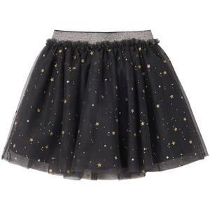 Rok meisjes - Antraciet - Sterrentule - Gevoerd - 100% Polyester