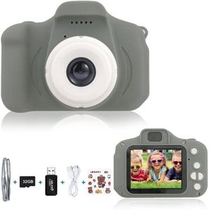 NAXSIR Kindercamera Speelgoed | 2.0 Inch Scherm, Cartoonstickers & 1080P HD Video | 32GB Intern Geheugen, USB-Oplaadbaar | Ideaal voor Creatieve Speelgoed voor 3+ Jaar