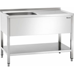 Spoelcentrum - 700 - 120cm Breed - Bak Links - Bartscher 306320 - Horeca & Professioneel