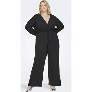 Carjosee - Jumpsuit - Met Riem in de Taille - Plus-Size - Folie Print