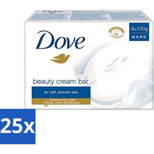 25 x Dove - Zeep - Beauty Cream Bar - Verzachtend en kalmerend - 4 x 100 g - Crème Bar - Dove Original