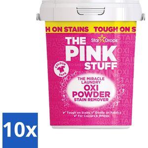 The Pink Stuff - Vlekverwijderaar - Voor Bonte Was - 1kg - Bulkverpakking - 10 stuks