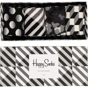 Happy Socks Seasonal Black & White Giftbox - Maat 36-40