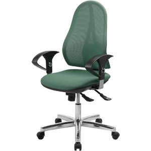 Bureaustoel - Kunststof Frame - Ergonomische Rugleuning - Mint Groen - Verstelbare Hoogte - Comfortabel En Modern Design
