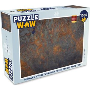 Puzzel Metalen structuur met plekken die roesten - Legpuzzel - Puzzel 1000 stukjes volwassenen