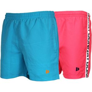 2-Pack Donnay Swimshorts (555900/555950) - Zwembroek - Heren - Sea Blue/Coral - maat XL