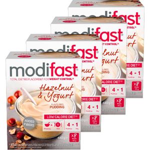 Modifast Intensive | Pudding Yoghurt Hazelnoot| 4 Stuks | 4 x 440 g