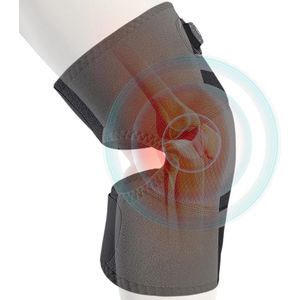Knieverwarmingskussen verwarmde kniebrace - Elektrische kniewarmer - Wrap 3 temperatuurniveaus - Deep Tissue Spierontspanningshulpmiddelen - Oplaadbare beenmassager voor heren Dames Ouderen .