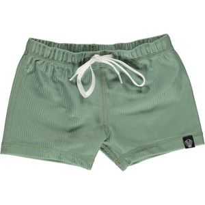 Beach & Bandits - UV Zwemshorts voor kinderen - Ribbed - Basilicum - maat 104-110cm