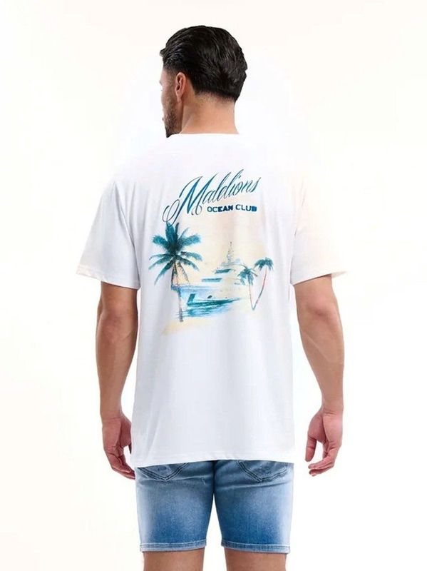 Malelions - Yacht T-Shirt - Wit - Katoen