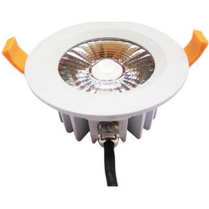 Groenovatie LED Inbouwspot 10W - Wit - Rond - 30D - Warm Wit - Waterdicht IP65