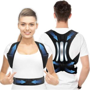 Rug rechthouder houdingscorrector verstelbaar voor dames en heren - schouder- rugpijn verlichting - XL