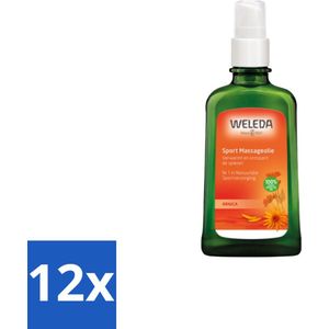 12 x WELEDA - Massageolie Sport - Arnica - 100 ml - Sportmassage - Spierpijn - Spierherstel - Arnica - Massageolie