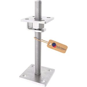 GEZU IMPEX Verstelbare Paaldrager Met U Profiel En Moer 80 x 80 mm Thermisch Verzinkt