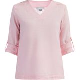 usha - Blusenshirt - V-Ausschnitt - Met Transparante Spitze
