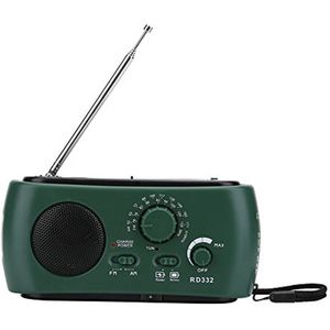 Draagbare Zonne-energie Radio met LED Zaklamp en Powerbank voor Camping