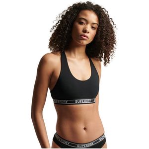 Superdry - Multi Logo Crop Lette - Sportbeha - Biologisch Katoen
