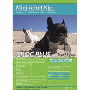 Croc Plus Hondenbrokken - 5 kg - Mini Adult Kip