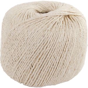 Kortpack - Sisal Touw 3 draads - Circa 450mtr per Bol - 1 bol - Bindtouw - Voor o.a. Krabpalen, Decoratie etc. - 100% Natuurlijk - (030.0005)