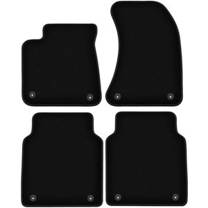 BASIC zwarte veloursmatten voor: Audi A8 D4 LONG (2010-2017)