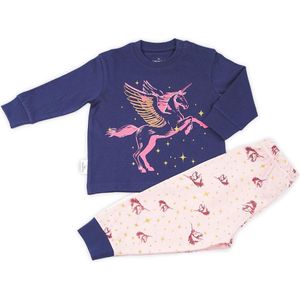 Frogs and Dogs - Pyjama Unicorn - Navy Blauw - Maat 164 -