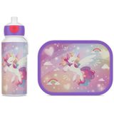 Lunchset - Lunchbox en Pop-Up Drinkfles - Multicolor - BPA-vrij