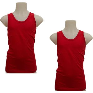 Embrator Jongens Hemdjes 2-stuks rood maat 128/134