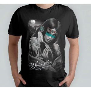 Dream Girl - T - Shirt - IndianGirl - IndianBeauty - BrownBeauty - Gift - Cadeau - IndiaseMeisje - DesiMeisje - BruineSchoonheid - ModerneDesi - Hide Mode