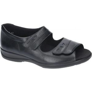 Solidus -Dames -  zwart - sandalen - maat 38