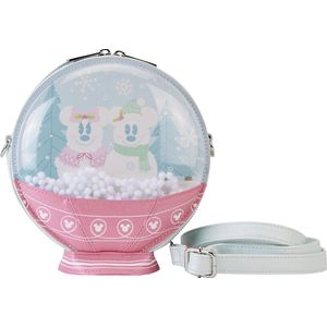 Disney Loungefly Crossbody Bag Mickey & Friends Winter Snowglobe